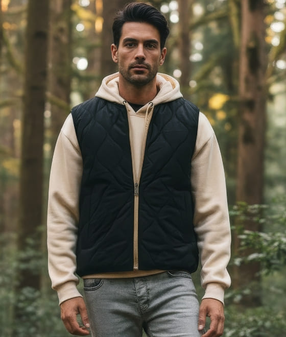 Veste sans manches casual réversible