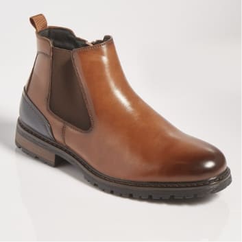 Boots Chelsea avec empiècement talon