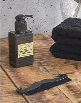 Coffret soin 3 pièces barbe et moustache CMP-SC29235/CDT noir