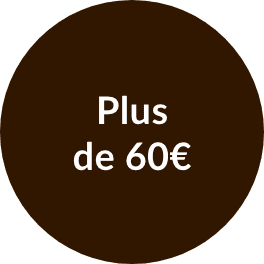 PLUS DE 60€