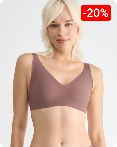 SLOGGI Soutien gorge invisible microfibre Cacao