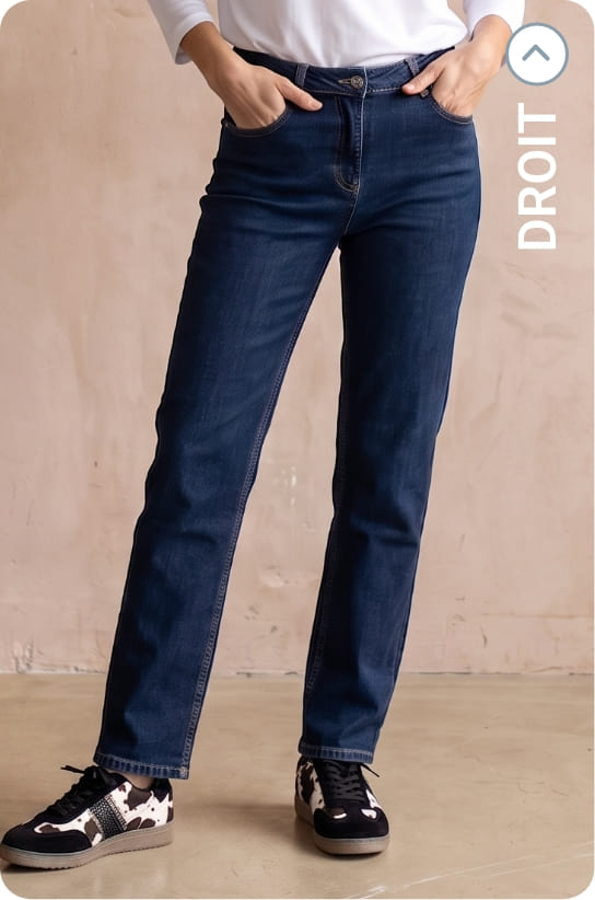 denim droit femme