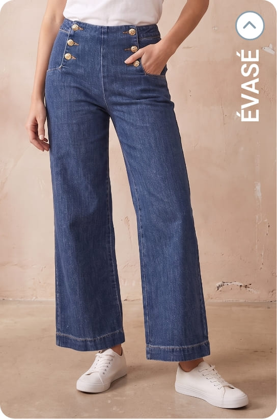denim évasés femme