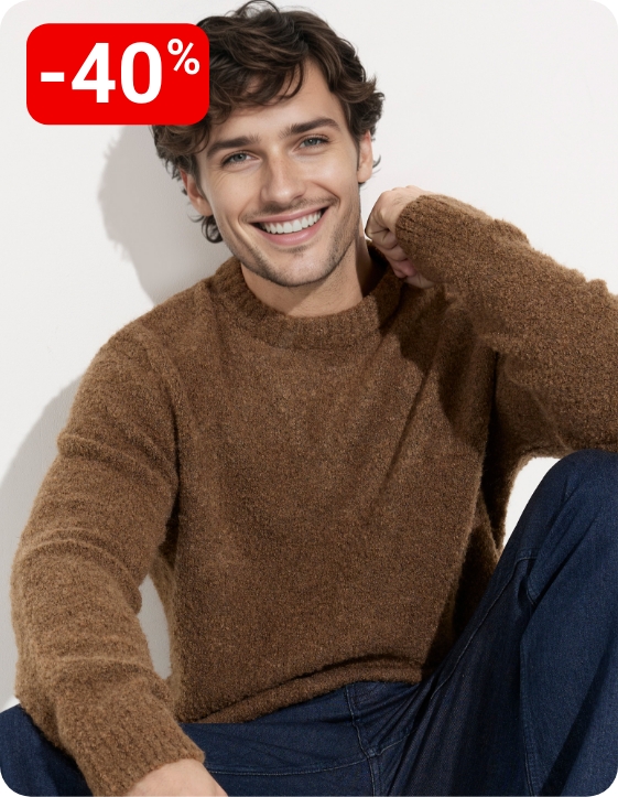 Pull col rond chaud avec de la laine