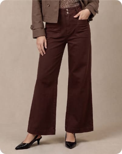 Jean flare taille haute, spécial PETITE