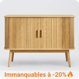 Buffet 2 portes coulissantes bois​