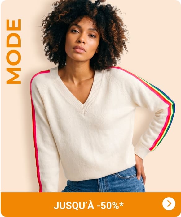 Mode femme jusqu'à -50%*